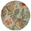 Jaipur Living Petal Pusher Handmade Floral Green/ Multicolor Round Area Rug