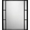 DECOR Jamie Young Chelsea Mirror In Black Metal & Beveled Glass