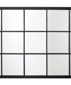 Jamie Young Tribecca Mirror In Black Metal & Beveled Glass DECOR