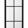 Jamie Young Linear Metal Grid Mirror With Paned Beveled Glass DECOR