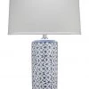 Jamie Young Vivian Table Lamp In Blue & White Ceramic 1 Jamie Young Vivian Table Lamp In Blue & White Ceramic