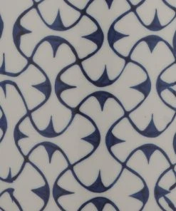 Jamie Young Vivian Table Lamp In Blue & White Ceramic