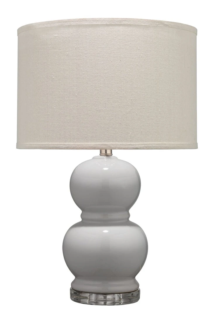Jamie Young Bubble Ceramic Table Lamp With Drum Shade In Dove Grey Table Lamps 3 Jamie Young Bubble Ceramic Table Lamp With Drum Shade In Dove Grey Table Lamps