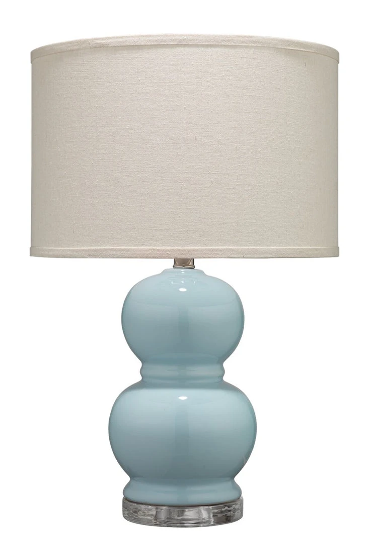 Jamie Young Bubble Ceramic Table Lamp With Drum Shade In Blue Table Lamps 3 Jamie Young Bubble Ceramic Table Lamp With Drum Shade In Blue Table Lamps