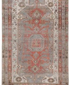 Jaipur Living Palazza Medallion Gray/ Orange Area Rug RUGS