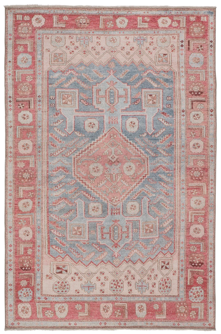 RUGS Jaipur Living Fiddler Medallion Pink/ Blue Area Rug 3 RUGS Jaipur Living Fiddler Medallion Pink/ Blue Area Rug