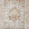 Loloi Bonney Power Loomed Ivory / Sunset Rug