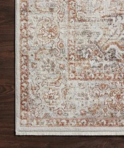 Loloi Bonney Power Loomed Ivory / Sunset Rug