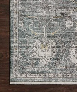 Loloi Bonney Power Loomed Lagoon / Ivory Rug