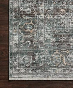 Loloi Bonney Power Loomed Slate / Teal Rug