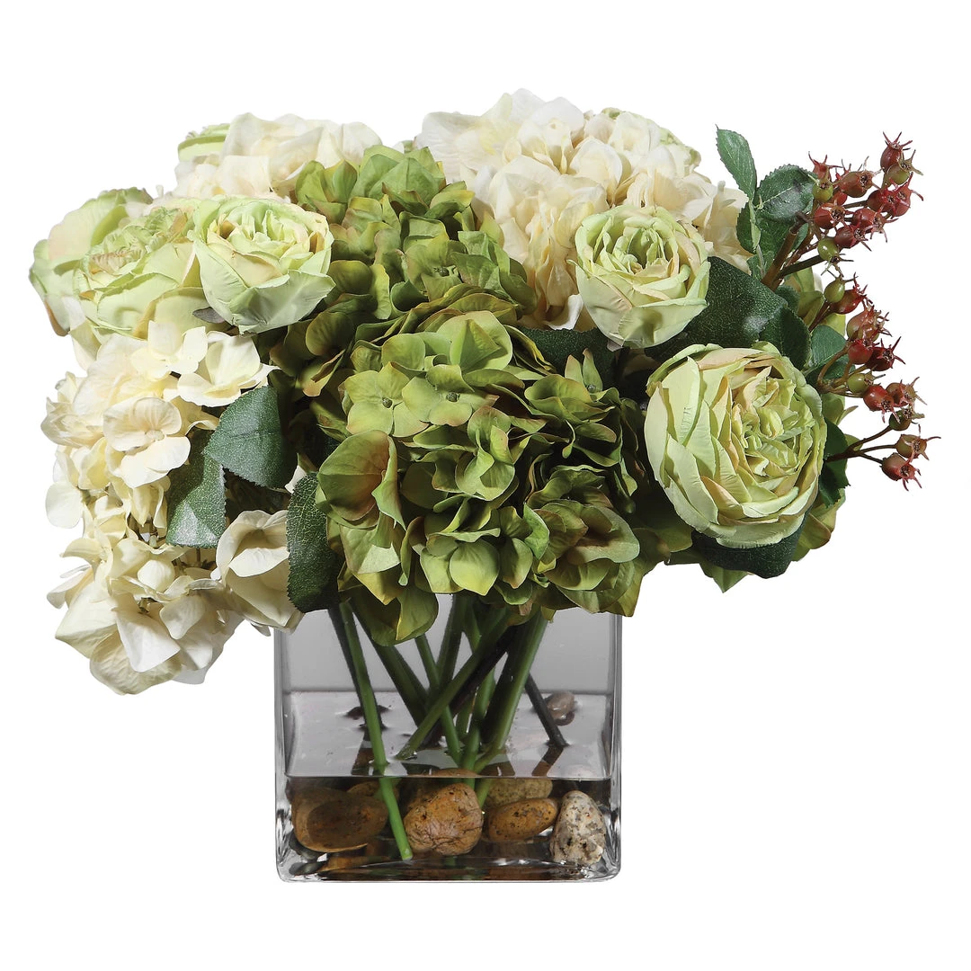 Uttermost Cecily Hydrangea Bouquet 3 Uttermost Cecily Hydrangea Bouquet