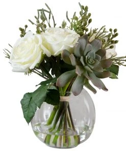 Uttermost Belmonte Floral Bouquet & Vase DECOR