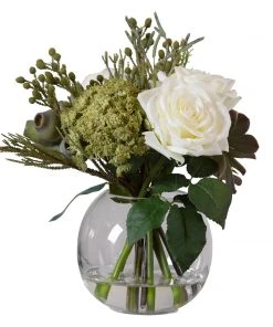 Uttermost Belmonte Floral Bouquet & Vase DECOR
