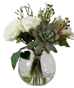Uttermost Belmonte Floral Bouquet & Vase DECOR