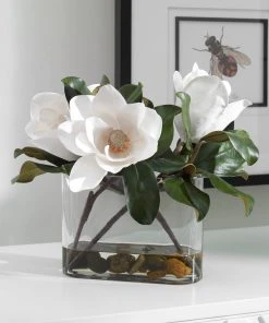 Uttermost Middleton Magnolia Flower Centerpiece