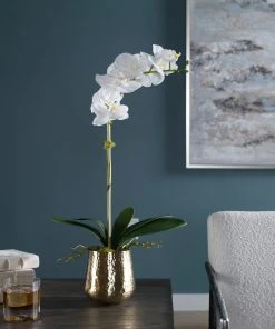 Uttermost Cami Orchid With Brass Pot DECOR