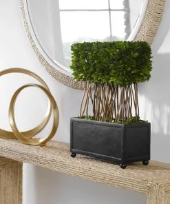 Uttermost Preserved Boxwood Rectangular Topiary DECOR