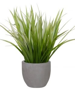 DECOR Uttermost Dracaena Grass In Gray Planter