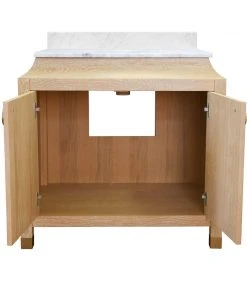 LIVING ROOM Worlds Away Bath Vanity In Cerused Oak With Antique Brass Ring Hardware, White Marble Top, And Porcelain Sink 8 LIVING ROOM Worlds Away Bath Vanity In Cerused Oak With Antique Brass Ring Hardware, White Marble Top, And Porcelain Sink