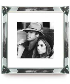 Worlds Away Robert Redford & Barbara Streisand - Beveled Frame DECOR