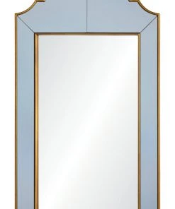 Bunny Williams For Mirror Home Gold Speckle & Grey Mirror Framed Mirror