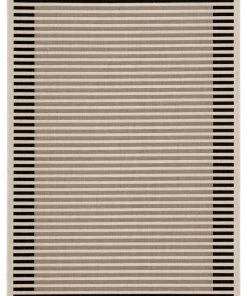 RUGS Jaipur Living Fathom Indoor/ Outdoor Stripe Ivory/ Black Area Rug