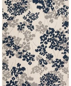 Jaipur Living Mariner Indoor/ Outdoor Floral Blue/ Gray Area Rug RUGS