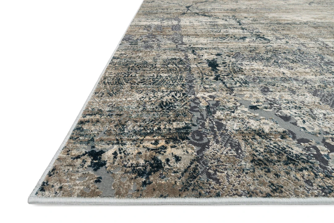 RUGS Loloi Cascade Power Loomed Taupe / Blue Rug 4 RUGS Loloi Cascade Power Loomed Taupe / Blue Rug