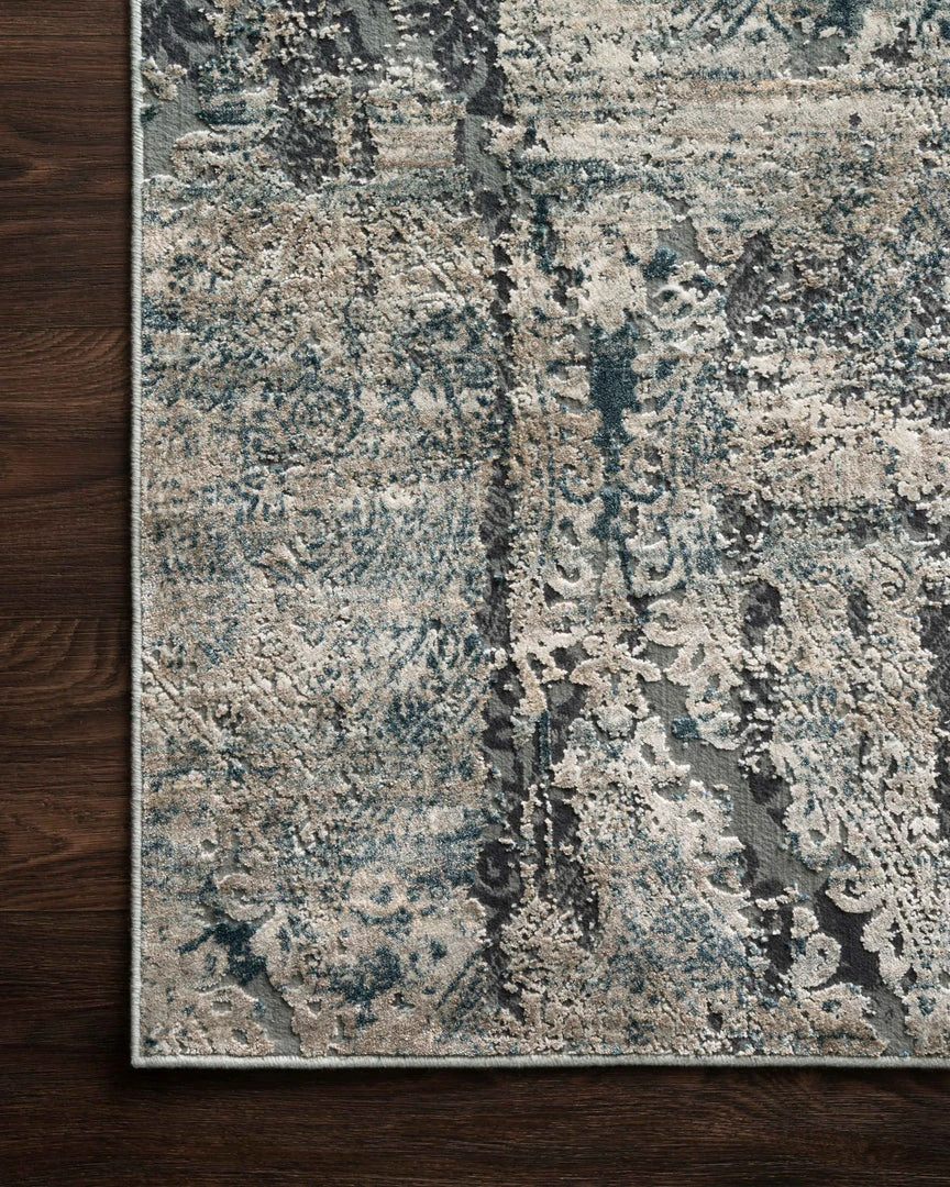 RUGS Loloi Cascade Power Loomed Taupe / Blue Rug 6 RUGS Loloi Cascade Power Loomed Taupe / Blue Rug