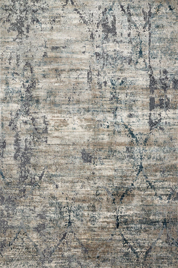 RUGS Loloi Cascade Power Loomed Taupe / Blue Rug 3 RUGS Loloi Cascade Power Loomed Taupe / Blue Rug