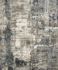 Loloi Cascade Power Loomed Ivory / Charcoal Rug