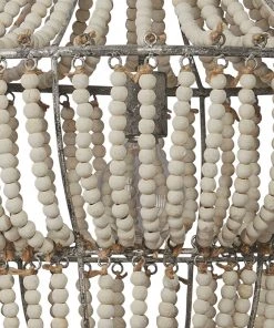 All Lighting Jamie Young Blanca Chandelier In White Beads