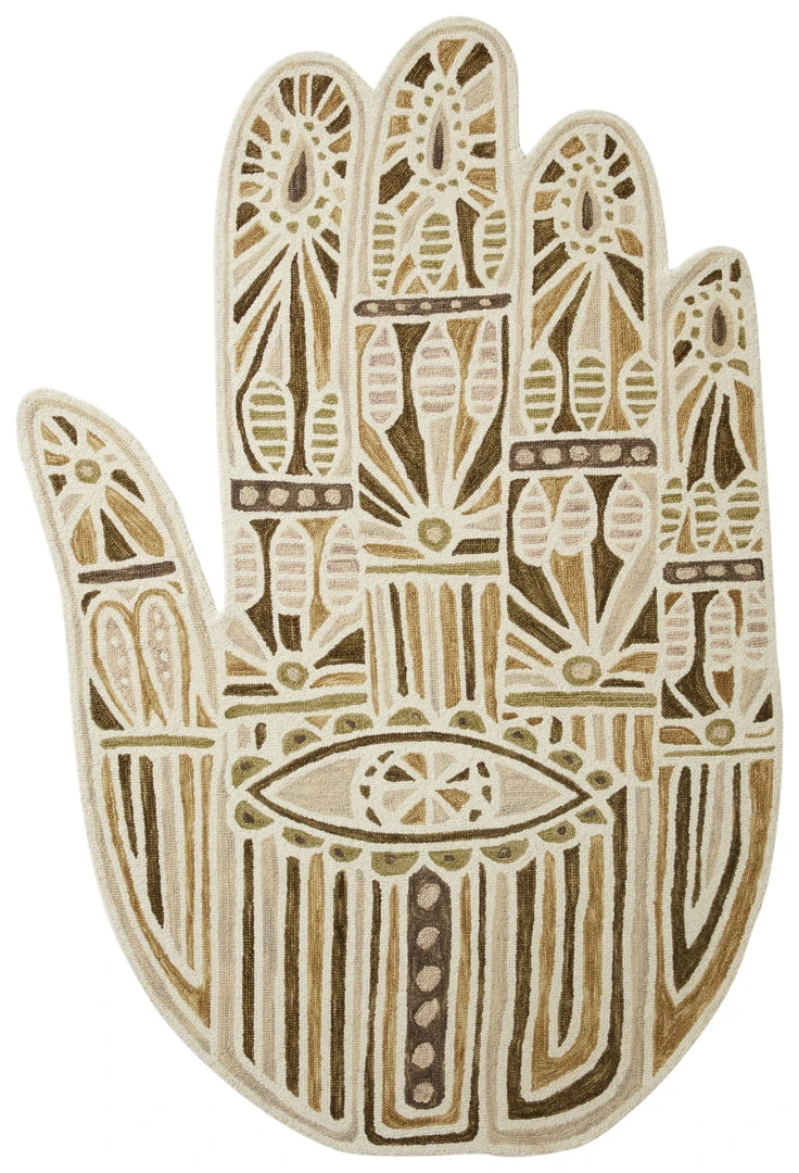 RUGS Justina Blakeney X Loloi Chaya Hooked Ivory / Multi Rug 3 RUGS Justina Blakeney X Loloi Chaya Hooked Ivory / Multi Rug