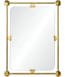 Celerie Kemble For Mirror Home Burnished Brass Mirror