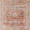 Loloi Claire Power Loomed Red / Ivory Rug