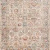 Loloi Claire Power Loomed Ivory / Ocean Rug