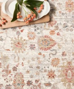 RUGS Loloi Claire Power Loomed Ivory / Multi Rug