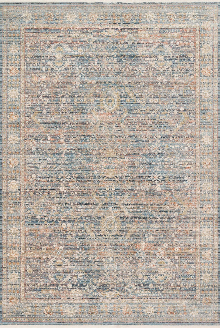 Loloi Claire Power Loomed Blue / Sunset Rug RUGS 3 Loloi Claire Power Loomed Blue / Sunset Rug RUGS