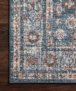 Loloi Clara Power Loomed Blue / Lt. Blue Rug