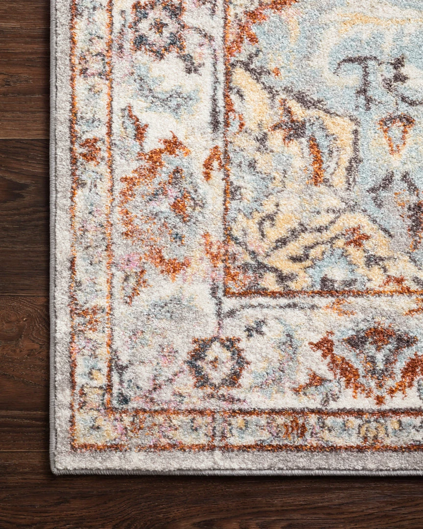 Loloi Clara Power Loomed Grey / Ivory Rug 6 Loloi Clara Power Loomed Grey / Ivory Rug