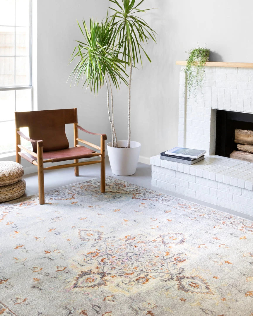 Loloi Clara Power Loomed Grey / Ivory Rug 4 Loloi Clara Power Loomed Grey / Ivory Rug