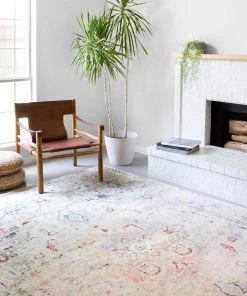 Loloi Clara Power Loomed Lt Grey / Multi Rug RUGS