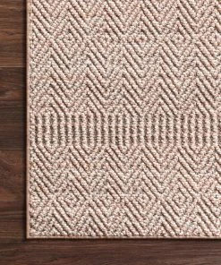 Indoor/Outdoor Rugs Loloi Cole Power Loomed Blush / Ivory Rug