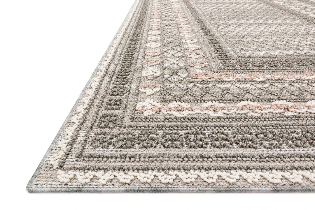 Indoor/Outdoor Rugs Loloi Cole Power Loomed Grey / Multi Rug 4 Indoor/Outdoor Rugs Loloi Cole Power Loomed Grey / Multi Rug