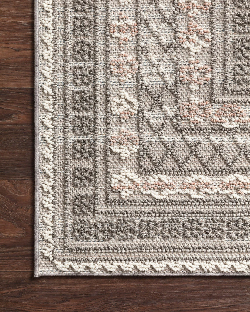 Indoor/Outdoor Rugs Loloi Cole Power Loomed Grey / Multi Rug 6 Indoor/Outdoor Rugs Loloi Cole Power Loomed Grey / Multi Rug