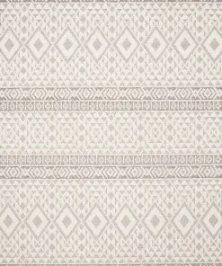 Indoor/Outdoor Rugs Loloi Cole Power Loomed Silver / Ivory Rug