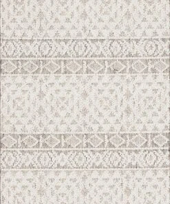 Indoor/Outdoor Rugs Loloi Cole Power Loomed Silver / Ivory Rug 8 Indoor/Outdoor Rugs Loloi Cole Power Loomed Silver / Ivory Rug
