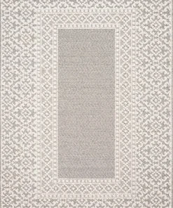 Indoor/Outdoor Rugs Loloi Cole Power Loomed Grey / Ivory Rug
