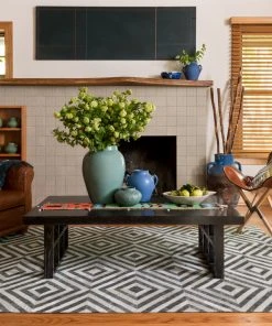 Loloi Dorado Hand Stitched Charcoal / Ivory Rug RUGS