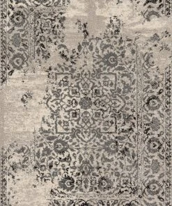 Loloi Emory Power Loomed Ivory / Charcoal Rug